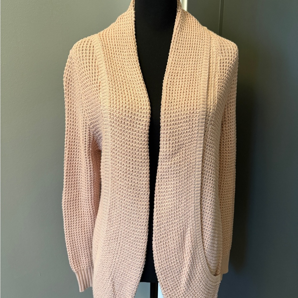 Market & Spruce Soft Pink Open-Front Cardigan